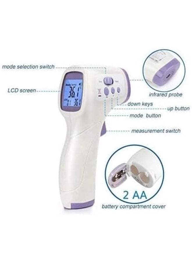 Digital Infrared Thermometer – Non-Contact Forehead Temperature Measurement, Large LCD Display, Fast & Accurate Readings - Image 4