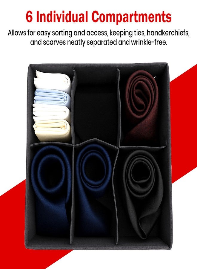 Prime Pick Storage Organizer Box Foldable Cloth Innerwear Socks Organizer Lid Covered Wardrobe Drawer Closet Storage Container Breathable Fabric Easy Carry Handles Grey Pack of 2 - Image 5