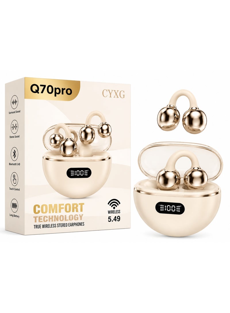 CYXG Q70 Pro CYXG 5.49 Wireless Earbuds – Noise Isolation & Long Battery Life - Image 2
