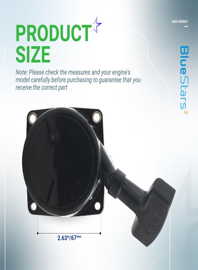 مجموعة بادئ التشغيل BlueStars A051000841 - لآلات نفخ الظهر Echo PB-650 وPB-650H وPB-650T وPB-651H وPB-651T وPB-750H وPB-750T وPB-755 وPB-755H وPB-770H وPB-770T - بديل للقطعتين A051000840 وA051000201 - Image 2