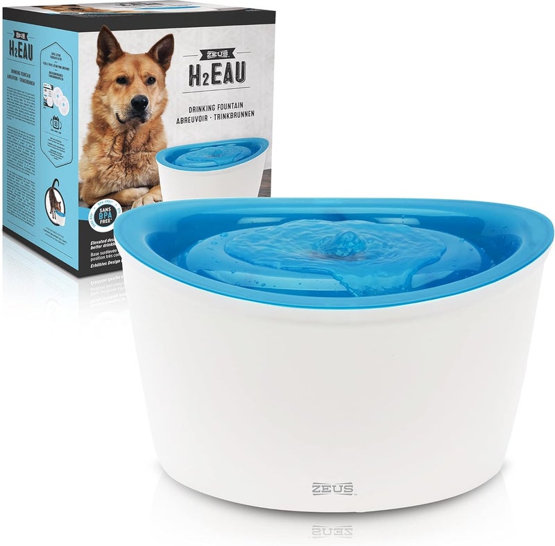 Dogit Zeus H2EAU Elevated Dog Water Drinking Fountain with Triple Action Filtration - Image 1