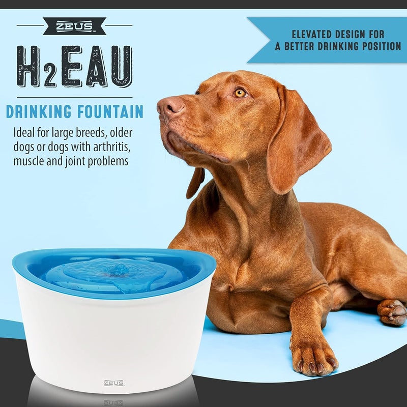 Dogit Zeus H2EAU Elevated Dog Water Drinking Fountain with Triple Action Filtration - Image 3