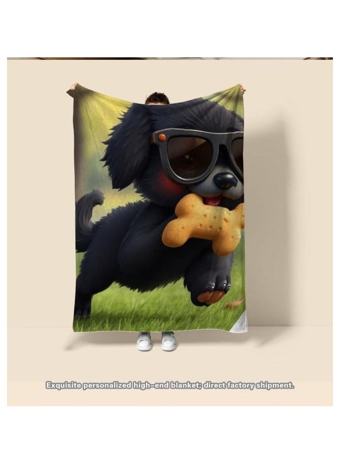 عام بطانية رقيقة من الفانيلا الكرتونية للأطفال أو الطلاب (دافئة ومريحة ومناسبة للنوم والألعاب) 100 سم * 150 سم - 454 - Image 4