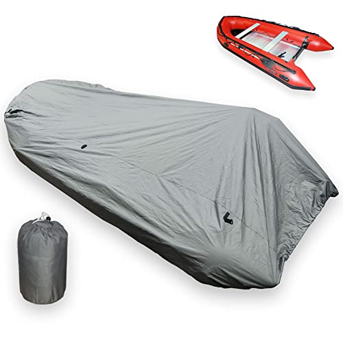 Seamax Inflatable Boat Cover, D Series for Beam Range 5.8' to 6.4' (FEET), 5 Sizes fits Length 12.2' to 16.5' (FEET) (D430 - Max Length 14ft) - Image 1