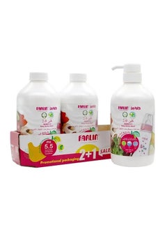 FARLIN Pack Of 3 Baby Bottle Liquid Wash - 3x700ml  - Image 2