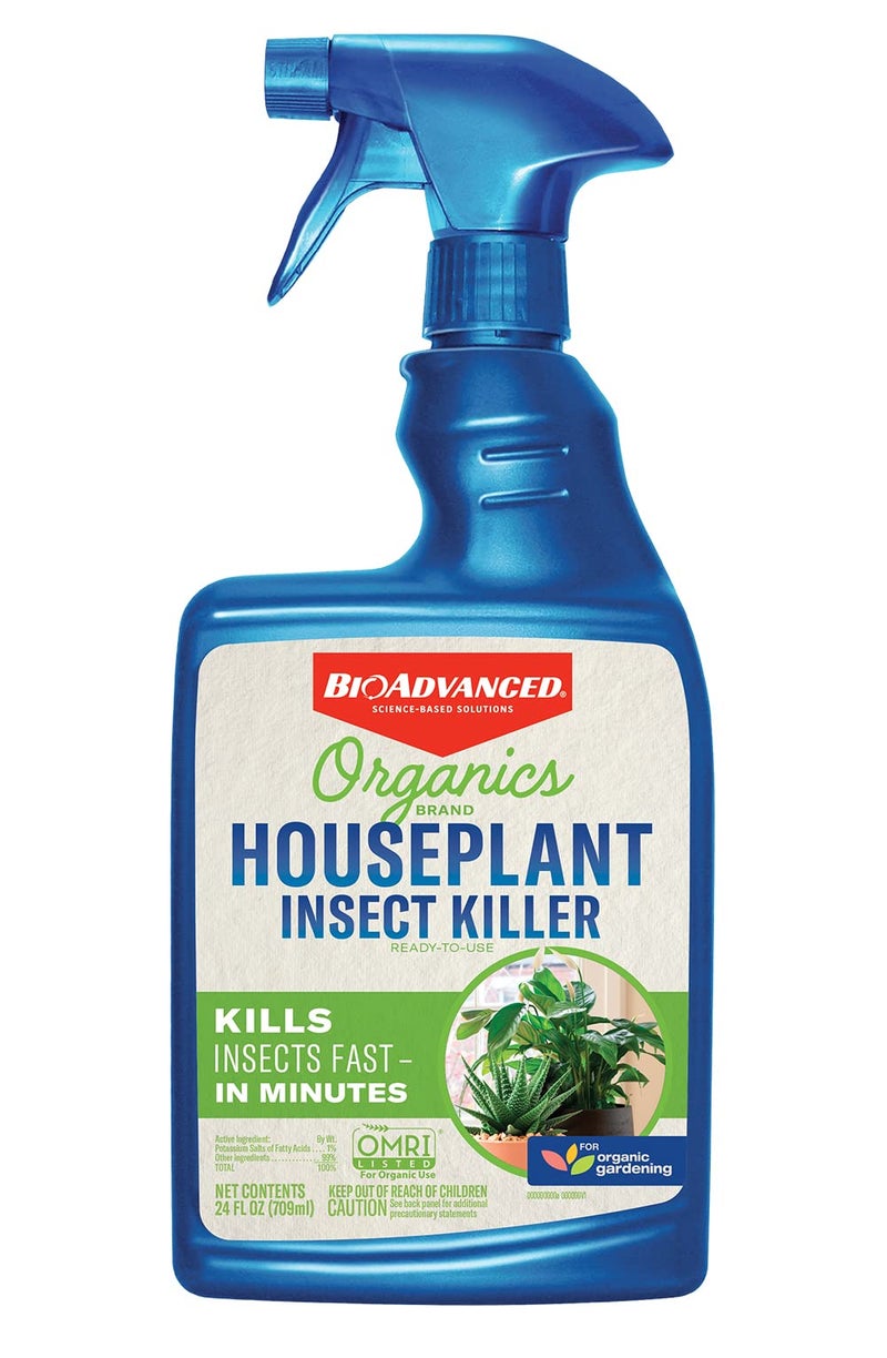 BioAdvanced Organics Brand Insect Killer for Houseplants, Ready-to-Use, 24 oz - Image 1