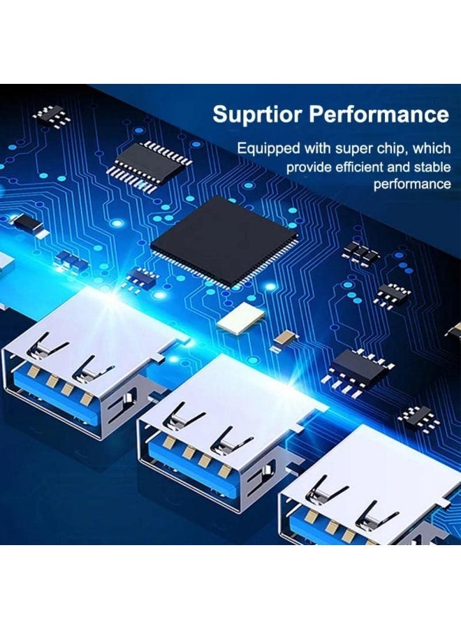 موزّع USB 3.0 4 في 1 بمنفذ Type-C – تصميم نحيف من الألومنيوم – سرعة نقل بيانات 5 جيجابت/ثانية – متوافق مع ماك بوك إير/برو وملحقات الكمبيوتر - Image 2