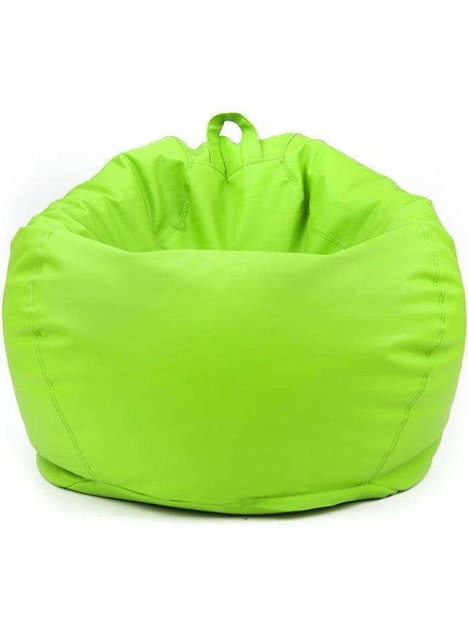 LUXURY LUXE Luxury Luxe Round Faux Leather Bean Bag Chair | Ultra-Comfort Polystyrene Beads, Lightweight & Durable Design | Trendy Solid Colors, Multiple Sizes (Light Green, XX-Large)  - Image 1