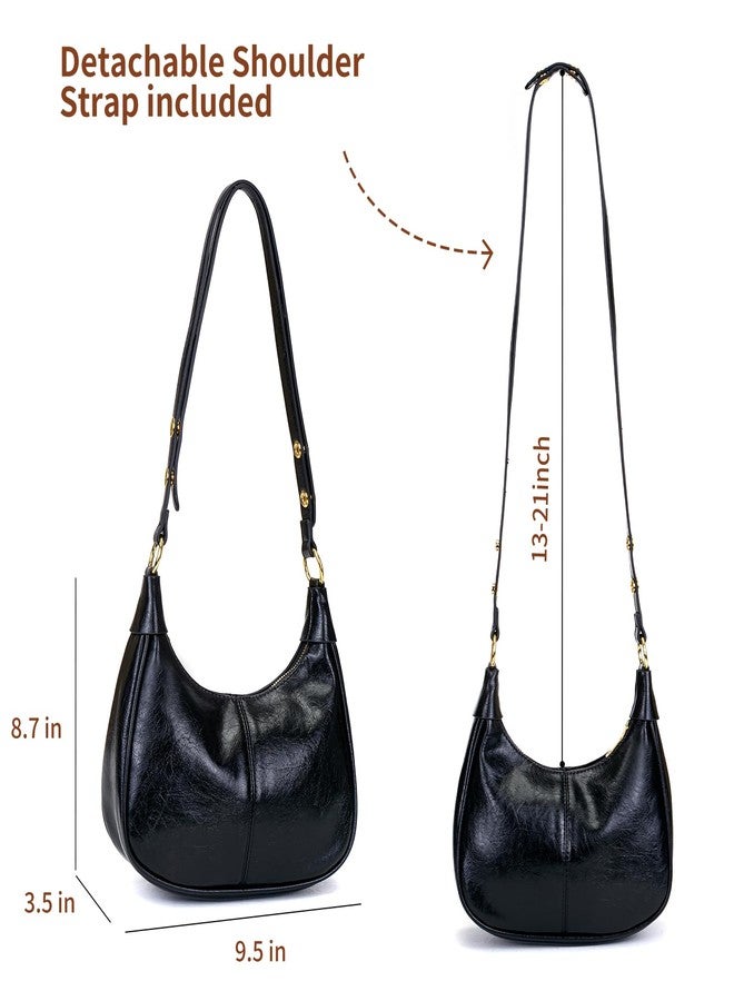 celestina Small Shoulder Bag for Women Adjustable Strap, Cute Hobo Purses and Handbags Trendy Fashion Crescent Underarm Clutch - Image 4