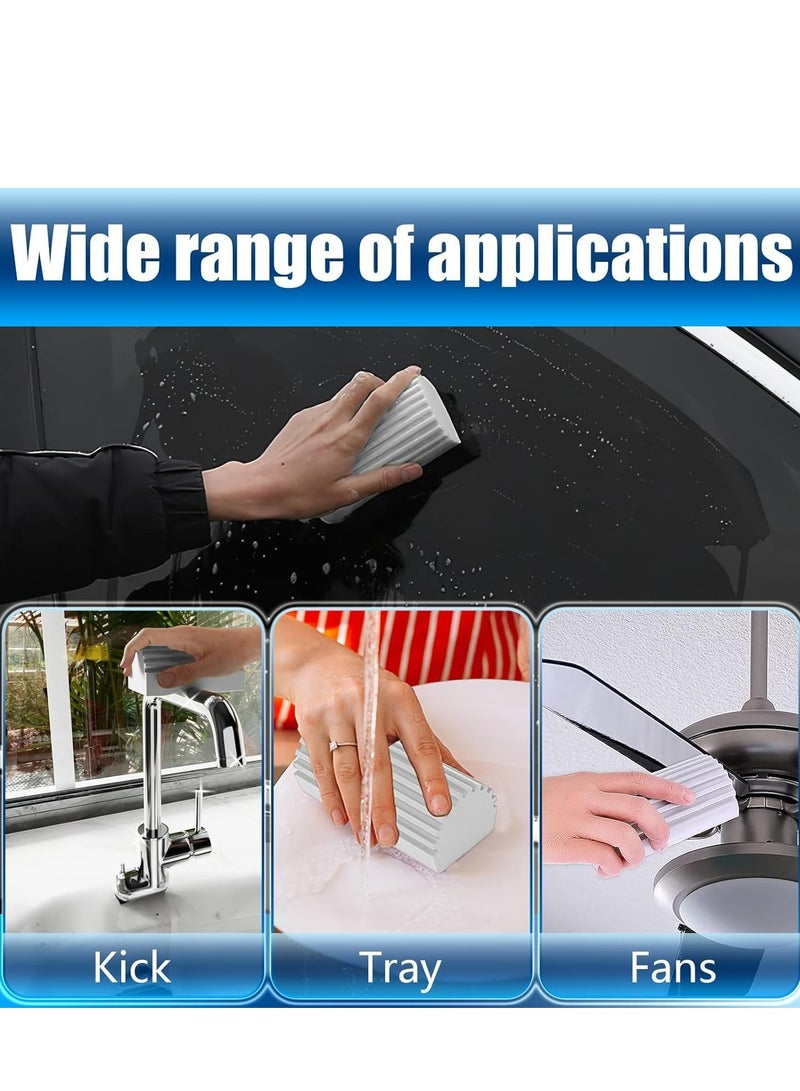 Oasisgalore Reusable Cleaning Sponges Brush (4-Pack), Dusters for Baseboards, Ceiling Fans, Kitchen, Blinds, Windows. - Image 3