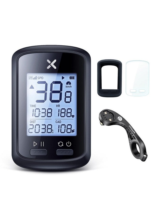Xoss G+ Gps Bike Computer With Mount, Wireless Bluetooth Cycling Speedometer, Multifunctional Ant+ Bicycle Odometer With Auto Backlight And Ipx7 Waterproof Mtb Tracker (4 In 1) - Image 1