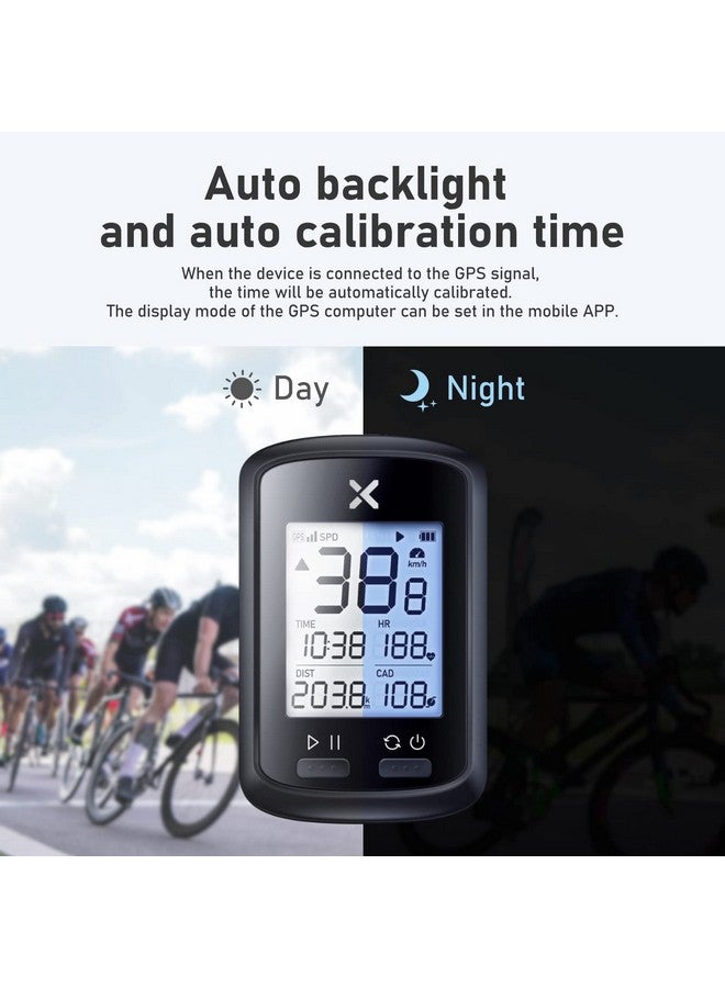 Xoss G+ Gps Bike Computer With Mount, Wireless Bluetooth Cycling Speedometer, Multifunctional Ant+ Bicycle Odometer With Auto Backlight And Ipx7 Waterproof Mtb Tracker (4 In 1) - Image 4