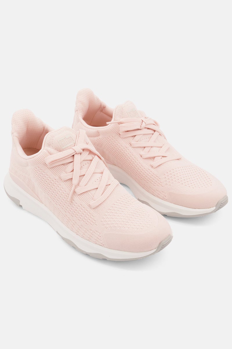 FitFlop أحذية رياضية نسائية من فيتامين FFX مزودة بحبكة ورباط، وردي - Image 1