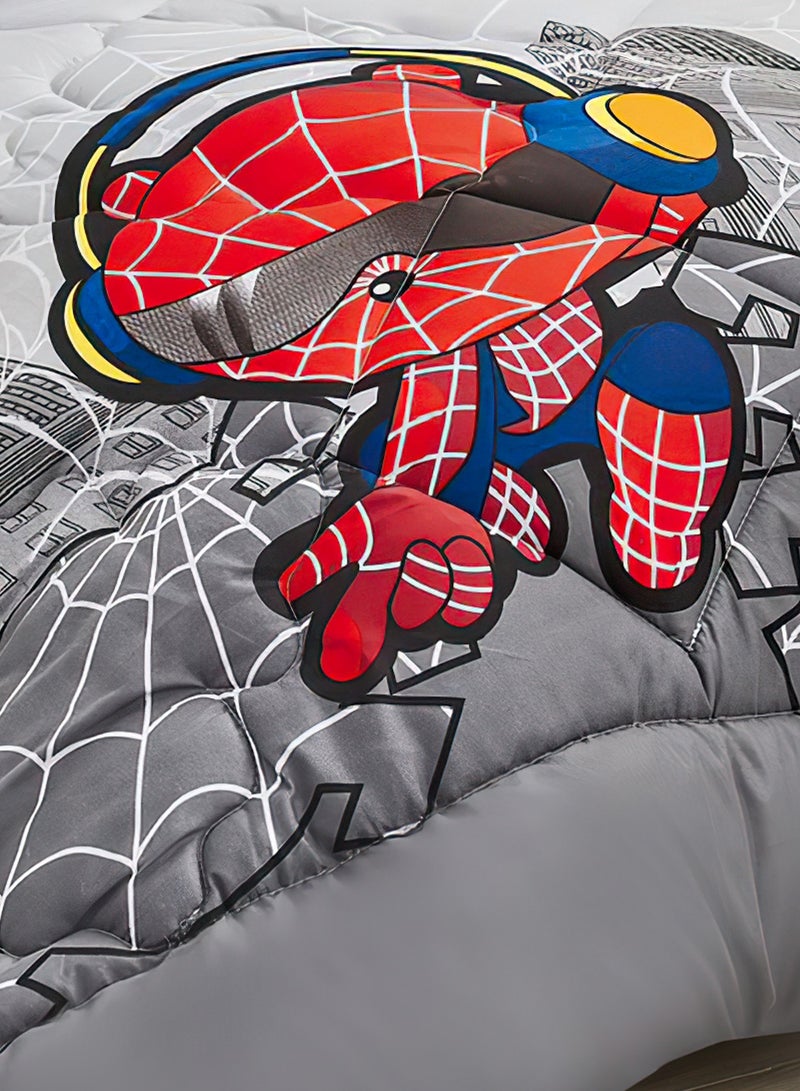 مينج لي طقم لحاف أطفال متوسط ​​الحشو مكون من 3 قطع طقم سرير ذو وجهين مقاس مفرد 170 × 220 سم للأولاد والبنات - Image 5