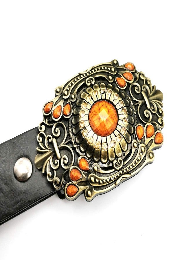 YOQUCOL Native American Belt Buckle Bronze Bohemian Indian Style Belts Buckle For Men - Image 3