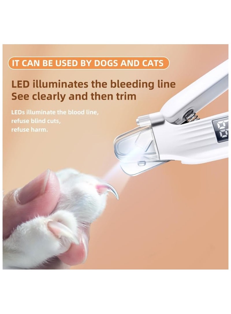 Generic Dog & Cat Nail Clipper and Grinder 2 in 1, Rechargeable with Multiple Sanding Ports and Splash Guard. LED Light on Both Ends, Comes with a Screen to Display Power and Working Status - Image 4