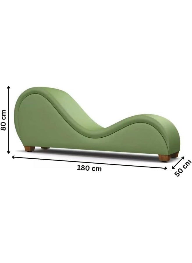 Exclusive Furniture Light Green S-Shaped Sofa - Image 2