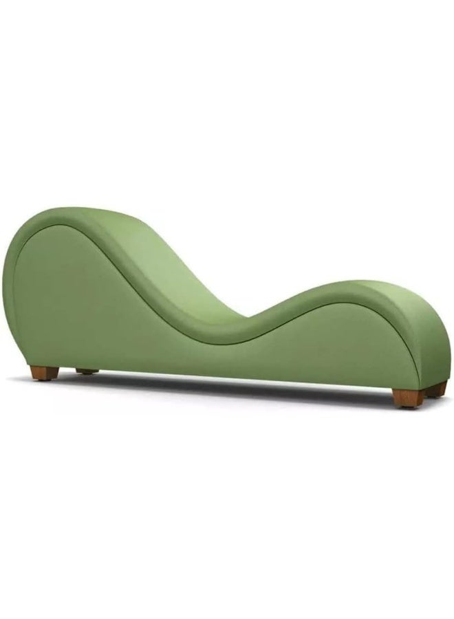 Exclusive Furniture Light Green S-Shaped Sofa - Image 1