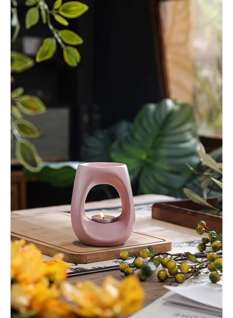 Home auraa Whiffs Oil Burner Ceramic | Elegant Aromatherapy Diffuser for Essential Oils & Wax Melts | Ideal for Home, office or living space - Image 1