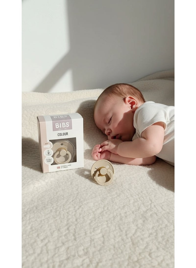 BIBS Pacifier Natural Rubber Round Nipple 6M+ - Image 3