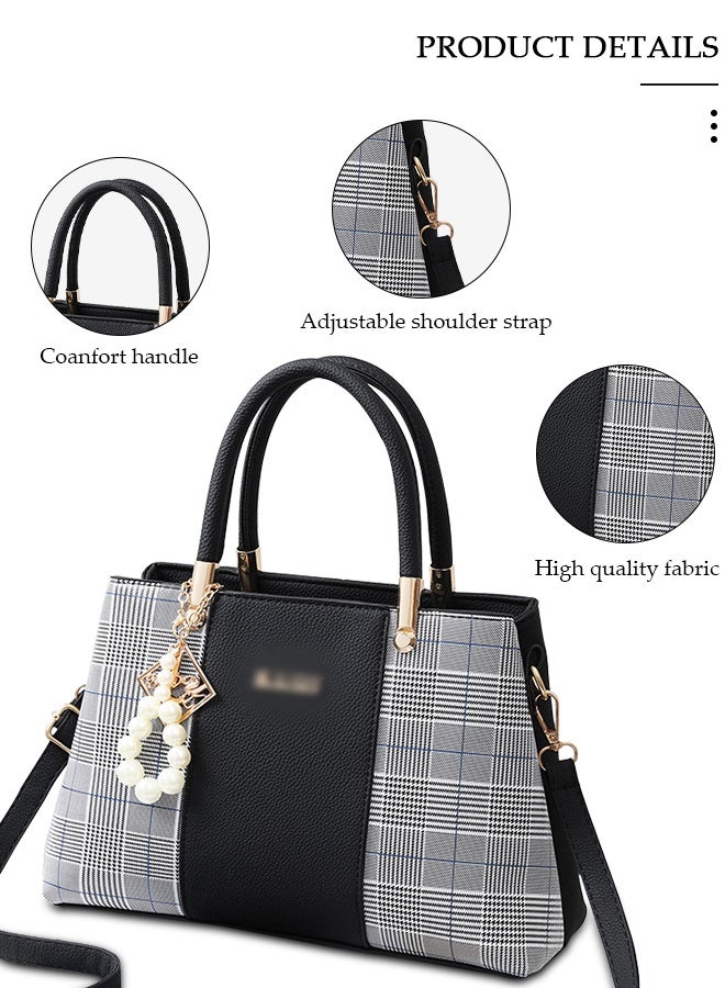 DUNISO Women's Fashion Handbag Faux Leather Crossbody Bag For Women Large Capacity Tote Bags Top Handle Satchel Fashionable Travel Shoulder Bag For Ladies - Image 3