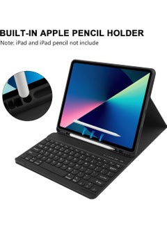 Rock Pow Keyboard Case For iPad Air 13 inch (M3/M2, 2025/2024),iPad Pro 12.9 inch (6th2022/5th2021/4th2020/3th2018),Wireless Detachable Keyboard with Type-C Charging Magnetic Cover with Pencil Holder for iPad Air 13inch 2025/2024 and Pro 12.9inch (2022-2018)  - Image 5
