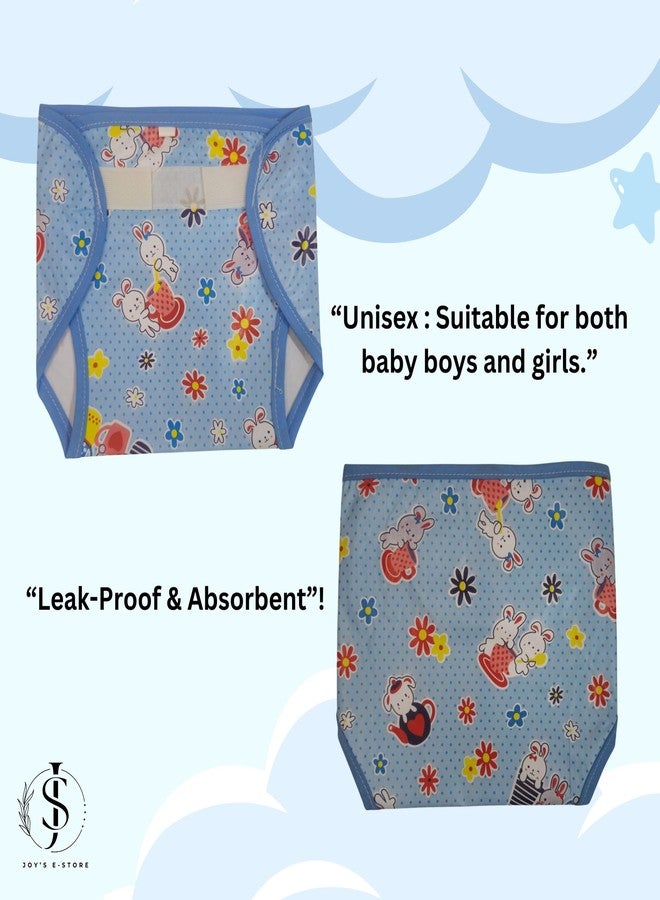 JOY'S E-STORE Reusable Baby Diapers for Newborn to 3 Years | Extra Large Size(26x22 cm) | Diaper for Baby Boys & Girls | Washable, Leak-Proof, Soft & Breathable | Pack of 3 - Image 5