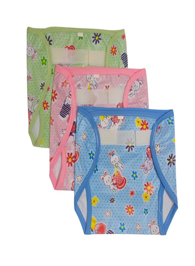 JOY'S E-STORE Reusable Baby Diapers for Newborn to 3 Years | Extra Large Size(26x22 cm) | Diaper for Baby Boys & Girls | Washable, Leak-Proof, Soft & Breathable | Pack of 3 - Image 2