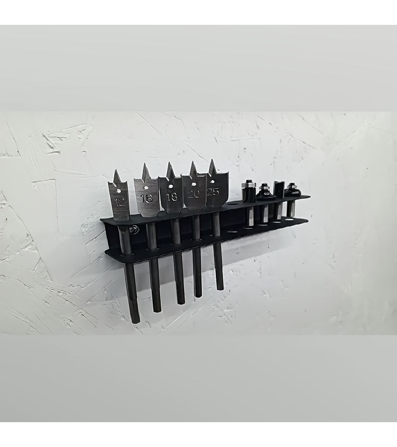Specialized Iron Metal Storage Rack For Screwdrivers Milling Cutters And Drill Bits With Clear Categorization And Quick Access For Workbench Tidying Utility Shelves - Image 5