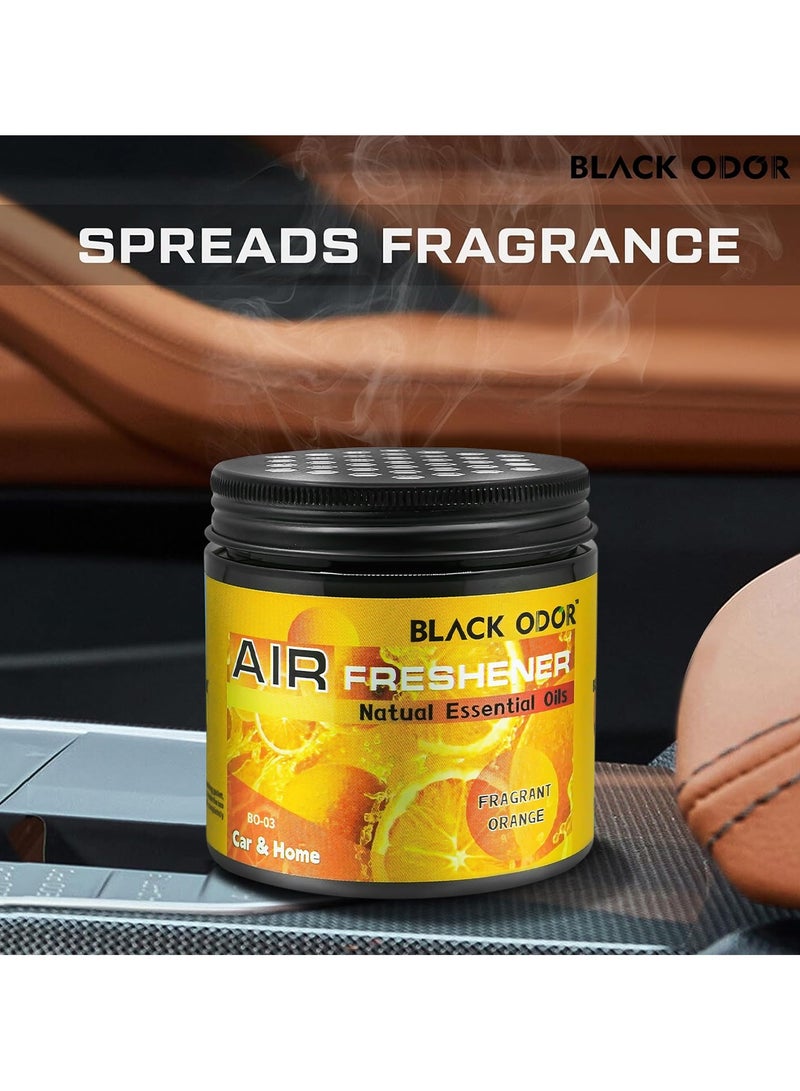 Combo Black ODOR Fragrant Orange 180G 3 Car Air Freshener Long-Lasting, Refreshing  Scent BO-03 3pcs  - Image 4