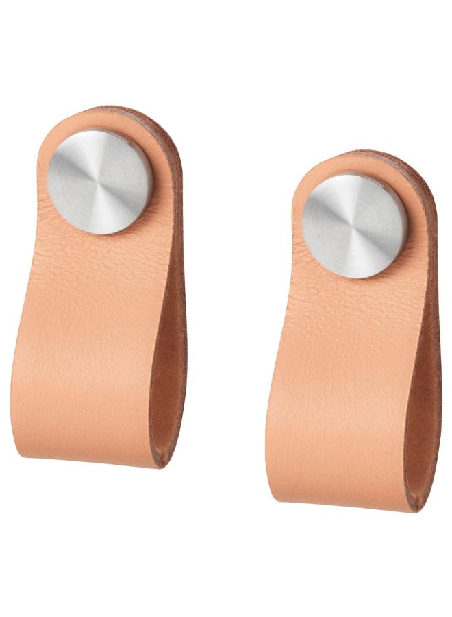 Green Tiger Leather handle, tanned leather, 65 mm - Image 1