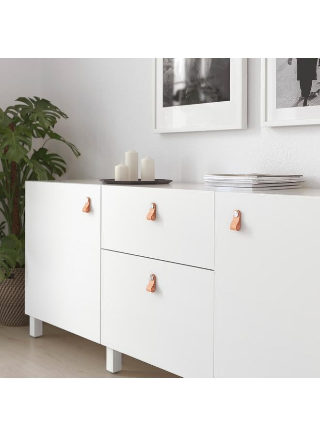 Green Tiger Leather handle, tanned leather, 65 mm - Image 3