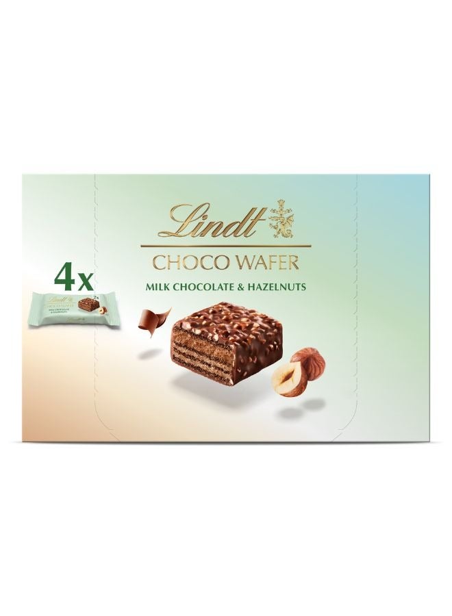 Lindt Milk Chocolate With Hazelnut Wafer Multipack 4 x 30g - Image 1