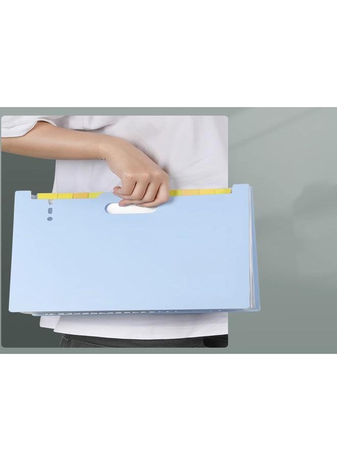 Thoraya - A4 Expanding File Folder Large Capacity Flexible Portable Expandable Filing Box Desktop Accordion Folders for Student - Image 1