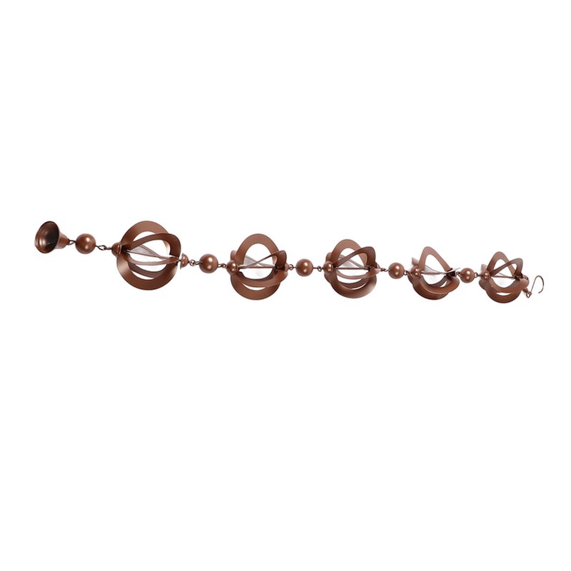 Hanging Rain Chain Metal Decorative Rotating Hollow Rain Chain for Garden Courtyard - Image 1