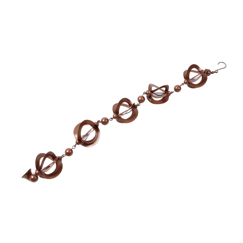 Hanging Rain Chain Metal Decorative Rotating Hollow Rain Chain for Garden Courtyard - Image 3