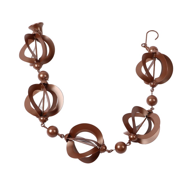 Hanging Rain Chain Metal Decorative Rotating Hollow Rain Chain for Garden Courtyard - Image 4