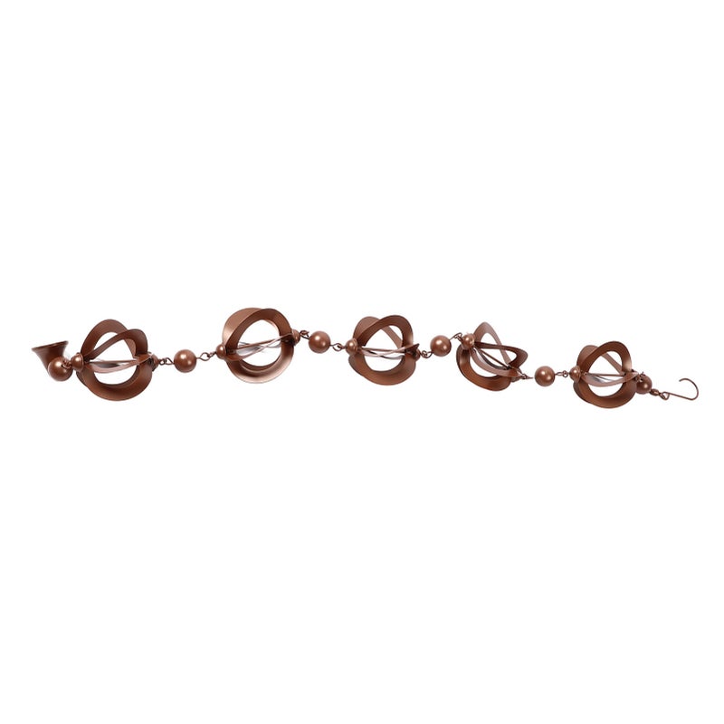 Hanging Rain Chain Metal Decorative Rotating Hollow Rain Chain for Garden Courtyard - Image 2