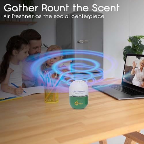 Enew RefreshDrive Twist-Activated Car Gel Air Freshener - Fresh Forest - Pack 1, Long-lasting Fragrance up to 30 Days, Auto Scent Diffuser with Easy On-Off,Odor Eliminator for Car Interior - Image 5
