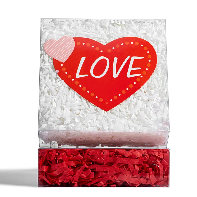 JCXPACK 50PCS Clear Individul Pyo Cookies Boxes 4 38 x 4 38 x 1 15 Small Gift Boxes Mini Dount Boxes Pie Boxes