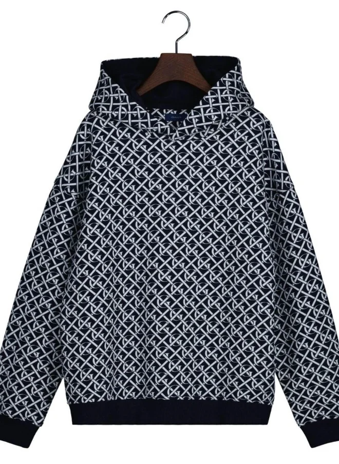 GANT Gant Teen Boys Oversized Monogram Hoodie