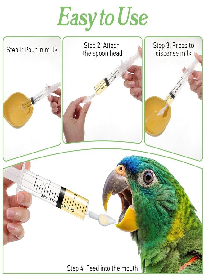 HaiFafafaing Baby Bird Feeding Syringe, Small Pet Parrot Feeder Hand Feeding Tubes Kit - Image 3
