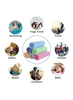 Y&D Chill Ice Cooling Towel Neck Wrap - 40x12’’ Microfiber Sports for Instant Relief and Stay Cool in Yoga, Golf, Gym, Fitness, Summer Outdoor Activities  - Image 2