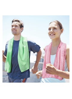 Y&D Chill Ice Cooling Towel Neck Wrap - 40x12’’ Microfiber Sports for Instant Relief and Stay Cool in Yoga, Golf, Gym, Fitness, Summer Outdoor Activities  - Image 3