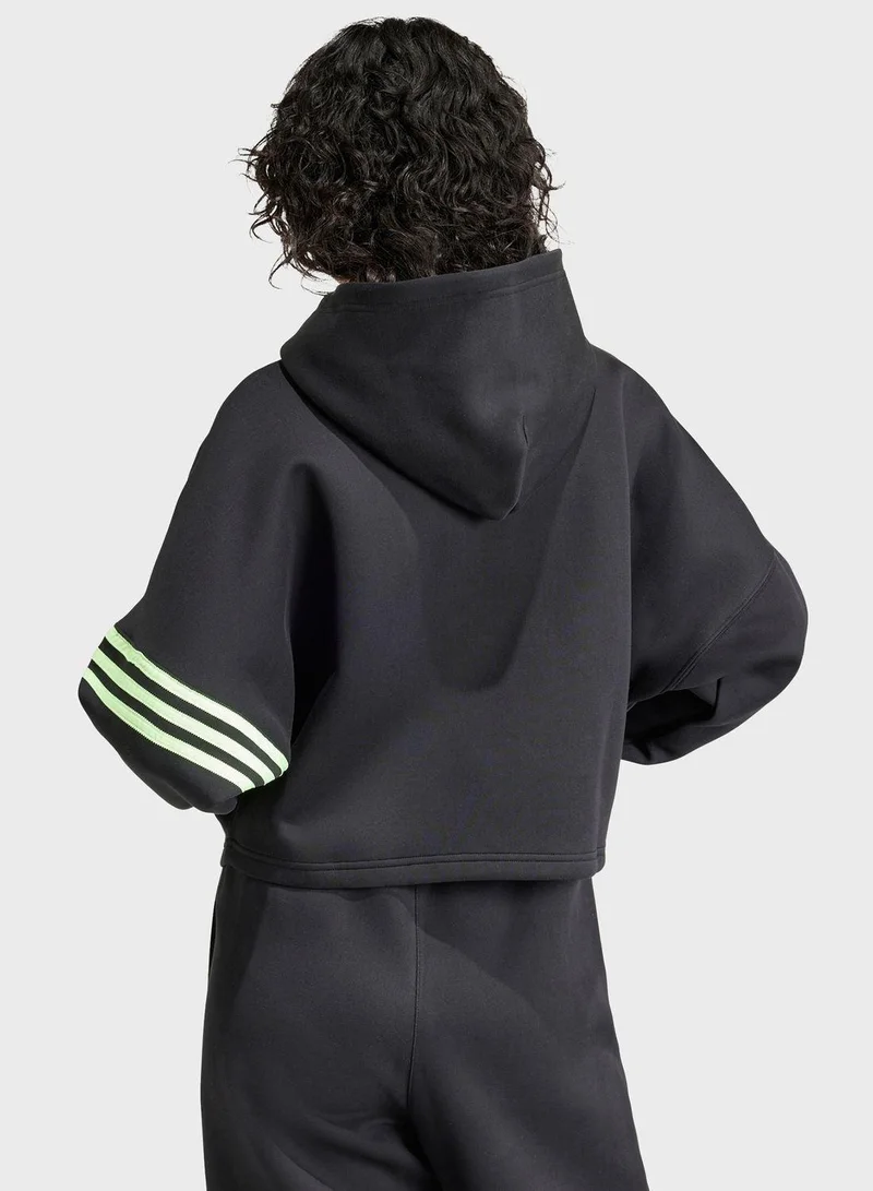adidas أديداس نيوكل هودي أسود أوريجينالز للنساء سويت شيرت