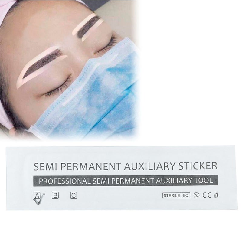 Professional Disposable Semi Permanent Auxiliary Sticker Eyebrow Tattoo Tool - Image 5