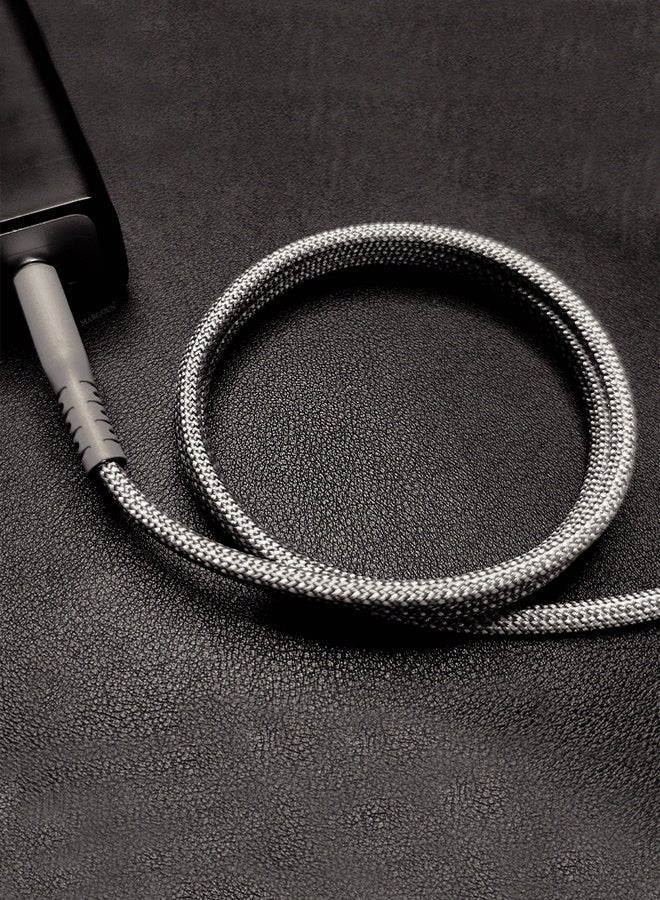 CATANES USB-C to USB-C Magnetic Charging Cable (1M) - PD Fast Charge, Detachable & Tangle-Free Design - Light Grey - Image 4