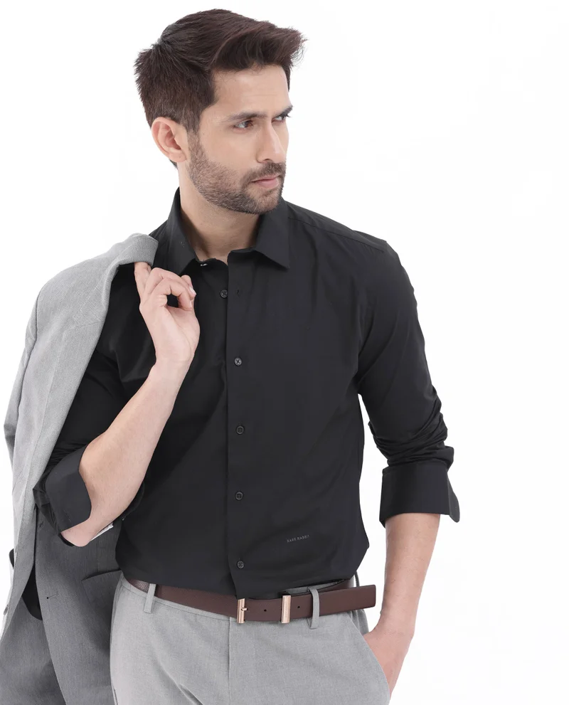 Rare Rabbit Men's Cotton Stretch Shirt