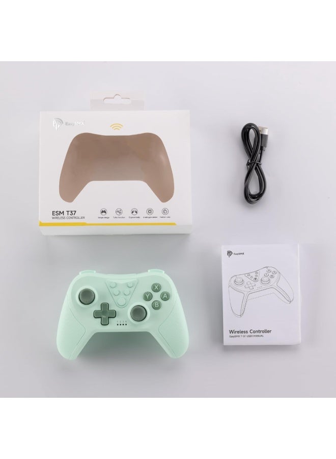 general Classic Gamepad EasySMX T37 Switch Controller Bluetooth Gaming Controller for Switch/Switch Lite/Switch OLED with 6-Axis Gyro Dual Vibration Adjustable Dual Turbo One Key Wake up Enhanced Switch Remote 400mAh Battery Light Weight Ergonomics and Anti-Slip Design - Image 4