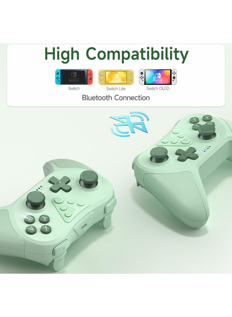 general Classic Gamepad EasySMX T37 Switch Controller Bluetooth Gaming Controller for Switch/Switch Lite/Switch OLED with 6-Axis Gyro Dual Vibration Adjustable Dual Turbo One Key Wake up Enhanced Switch Remote 400mAh Battery Light Weight Ergonomics and Anti-Slip Design - Image 3